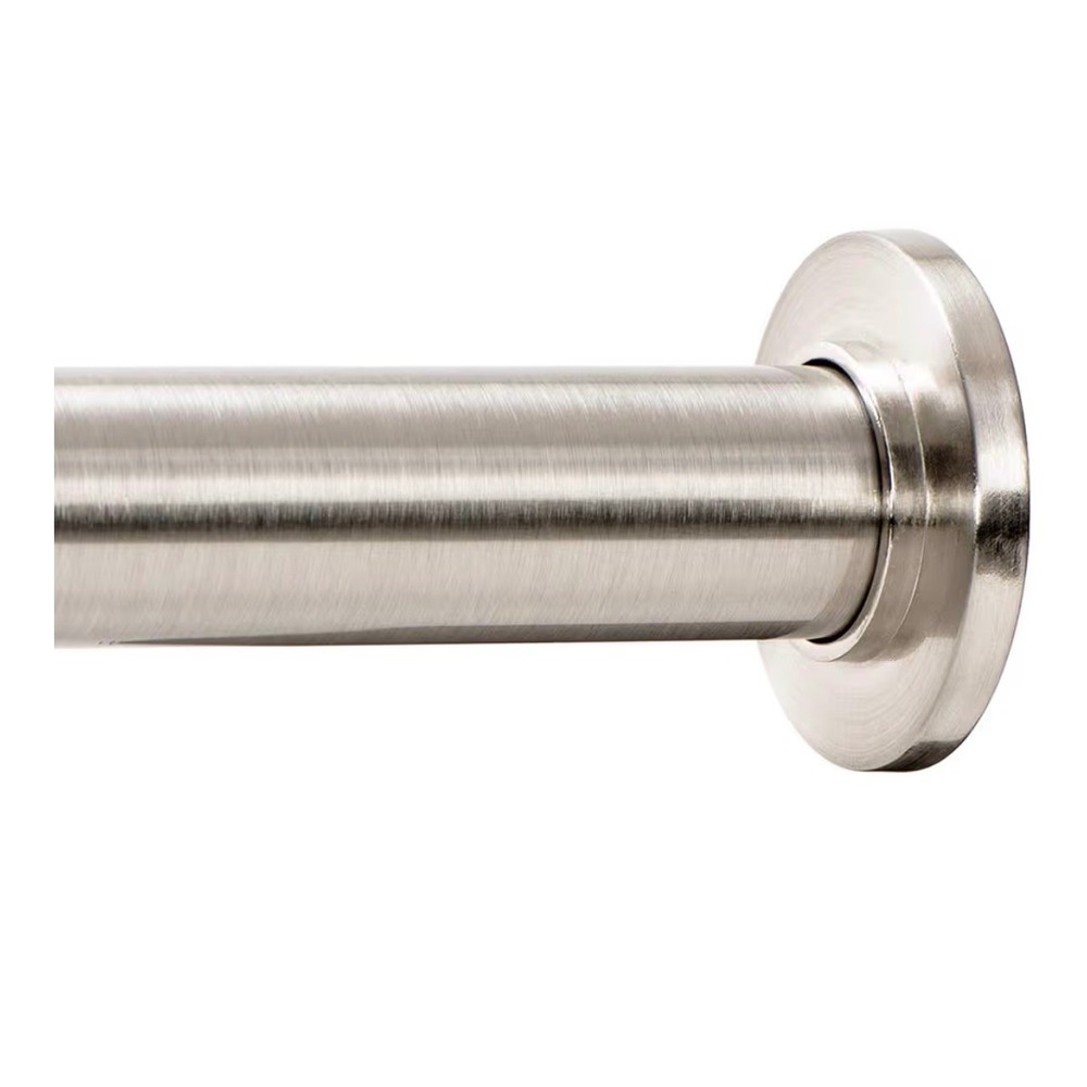Ivilon Tension Rod Brushed Nickel 54-90" Adjustable 1 Inch Diameter SP10-2-T3
